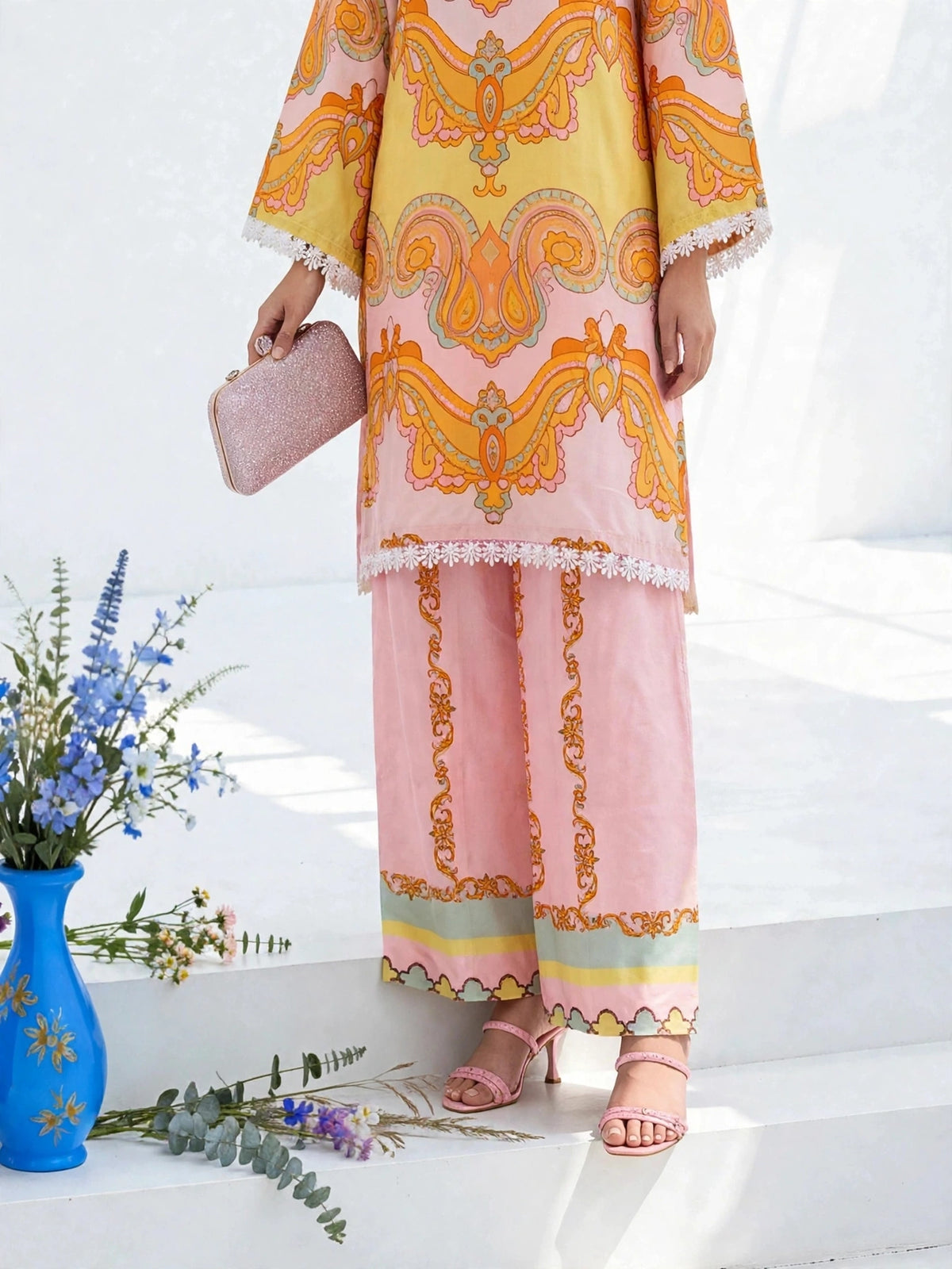 Blush Pink Ornate