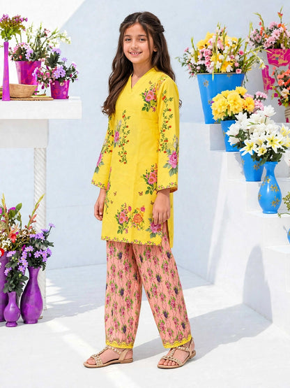 Lime Pink Floral
